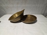 Szalki mosiężne do wagi szalkowej 5kg z 1921r. 20cm