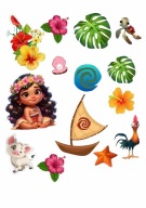 WYDRUK CUKROWY NA MASIE CUKROWEJ SKARB OCEANU VAIANA MOANA + GRATIS TEKST