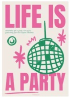 Plakat „Cocktail Party Aesthetic” – Kolorowe Plakaty Barowe