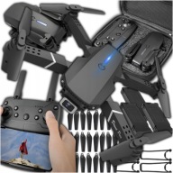 DRON FLYPRO2 WIFI 2 KAMERY 60MIN 50KM/H FOLLOW ME NOWY 3 BATERIE ZESTAW LED