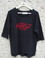 magnes damska bawełniana bluzka z printem/cyrkonie L/XL