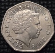 *WIELKA BRYTANIA [0173] *50 PENCE 2006 FIFTY Pence *Elizabeth II