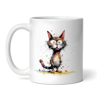 Kubek z kotem, wesoły kot rudy 330ml