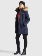 KHUJO CODISH KURTKA DAMSKA MARKOWA LOGOWANA PARKA GRANATOWA KAPTUR ZIMOWA S