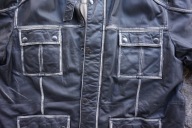 KURTKA SKÓRA RAMONESKA przecierana STYL VINTAGE NOWA r.56 danish design