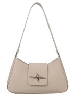 TOREBKA DAMSKA MAŁA NA RAMIĘ KREMOWA SKÓRA