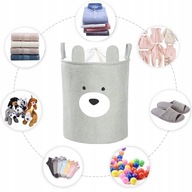 KOSZ NA KLOCKI ZABAWKIPREMIUM MIŚ ZAMYKANY Z FUNKCJĄ ŚCIĄGACZA DUŻY XXL