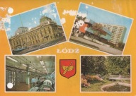 Pocztówka PRL Łódź mozaika 4 obrazy 63-Z-53