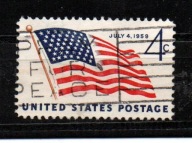 Znaczek 4c Flaga 1959r.USA