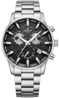 NAJLEPSZY Zegarek Męski Giewont Chronograph Sapphire Srebrny