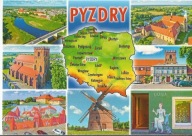 PYZDRY MAPKA WOJEWÓDZTWO WIELKOPOLSKIE