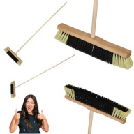 SZCZOTKA MIOTŁA ULICÓWKA OGRODOWA DO OGRODU DREWNIANA GOSPODARCZA