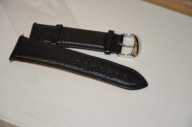 pasek do zegarka męskiego skóra 26 czarny