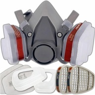 MASKA LAKIERNICZA PÓŁMASKA OCHRONNA PRZECIWPYŁOWA ZESTAW FILTRY + WKŁADY