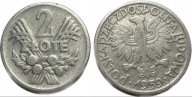 Moneta 2 zł złote Jagody 1959 r PRL