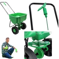 SIEWNIK RĘCZNY DO TRAWY ROZSIEWACZ DO NASION WARZYW REGULOWANY 27 L 50 CM