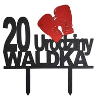 topper na tort dekoracja personalizacja BOX !!WYBÓR KOLORÓW