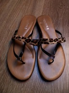 FONNESBERG super modne klapki panterka ''40''