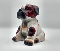 figurka ceramiczna szczeniaczek buldog amerykański