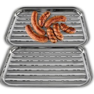 2 X TACKA TACA NA GRILLA STALOWA NIERDZEWNA RUSZT WIELORAZOWA