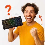 KLAWIATURA 68 KLAWISZY MECHANICZNA RGB PRZEWODOWA TYPE-C WYSOKA JAKOŚĆ