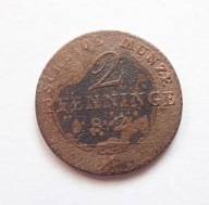 Prusy 2 pfenninge 1821 A