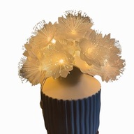 ŁAŃCUCH ŚWIETLNY GIRLANDA BŁAŁE KWIATY 20 LED