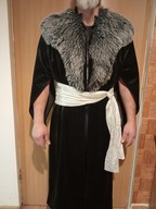 Kontusz czarny aksamit z kołnierzem + pas gratis !!!