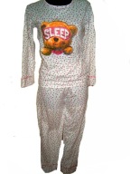 Piżama damska OCIEPLANA długi rękaw BAWEŁNA r. S