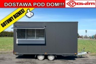 Przyczepka gastronomiczna kebab budka gotowy biznes od ręki 4,5 m