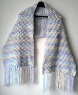 Szal nowy szydełkowy narzuta z frędzlami Rozmiar uniwersalny