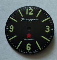 Tarcza Komandirskije do zegarka ruskiego b/datownika