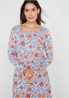 wyprzedaż !_NOWA 189zł KLASYCZNA sukienka_modne KWIATY_BAWEŁNA+lycra 48/50