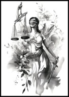 A3 PLAKAT PRAWNICZY DLA PRAWNIKA DO KANCELARII PRAWO TEMIDA