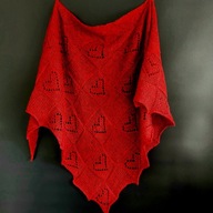 Chusta hand made wełna wool