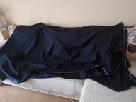 Granatowa supercienka tkanina wełniana - kupon 300cm x 160cm !!
