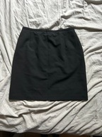 spódnica mini trapezowa wysoki stan czarna biurowa ołówkowa quiet luxury