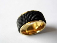 STAL 316L OBRACZKA ROTACYJNA SIATKA GOLD-BLACK 9MM R.20