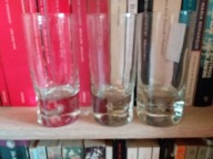 Szklanki do whiskey (3 sztuki), ciężkie z elementem dekoracyjnym