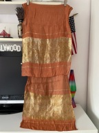 wyprzedaz SZALIK JEDWAB ORIENTALNE WZORY Pareo ZŁOTO