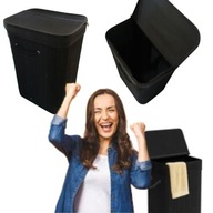 KOSZ NA PRANIE BIELIZNĘ BAMBUSOWY SKŁADANY POJEMNY JEDNOKOMOROWY WĄSKI DUŻY