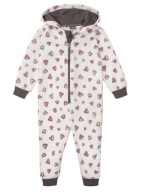 KOMBINEZON DZIECIĘCY KAPTUR ECRU 110/116 LUPILU