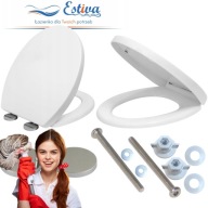 DESKA SEDESOWA WOLNOOPADAJĄCA TOALETA ŁAZIENKA DESKI SEDES BIAŁA