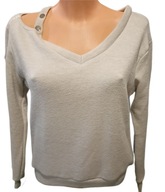 Sweter beżowy odkryte ramie r. uniwersalny