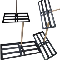 RĘCZNY NIWELATOR TERENU DO TRAWNIKA METALOWY WYRÓWNANIE POWIERZCHNI 70CM