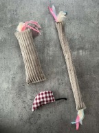 zestaw zabawek dla kota z walerianą- kopacz, pałeczka, mysz XL