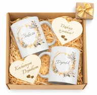 Zestaw 2 Kubków dla Babci i Dziadka Prezent na Dzień Babci Dziadka pudełko