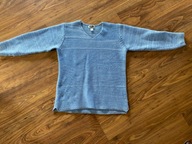 Laura kent 38/40 niebieski sweter dekolt v serek