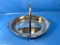 ANGIELSKA PATERA KOSZ NA OWOCE. POSREBRZANY ANTYK #27