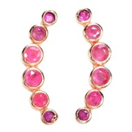 KOLCZYKI - NATURALNE RUBINY